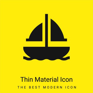 Tekne en az parlak sarı madde simgesi