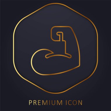 Altın çizgi prim logosu ya da simgesi