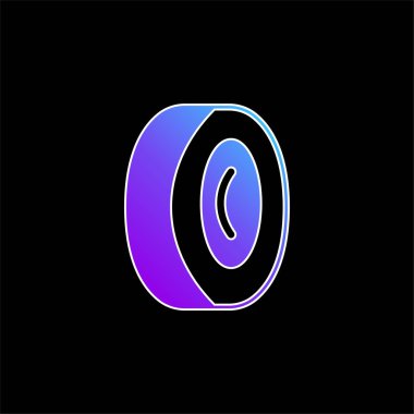 Alloy Wheel mavi gradyan vektör simgesi