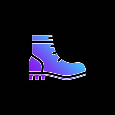 Çizmeler mavi gradyan vektör simgesi