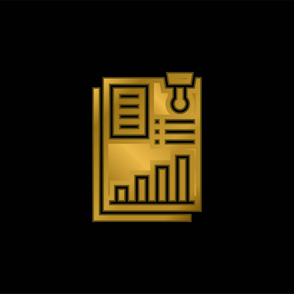 Позолоченная икона или вектор логотипа