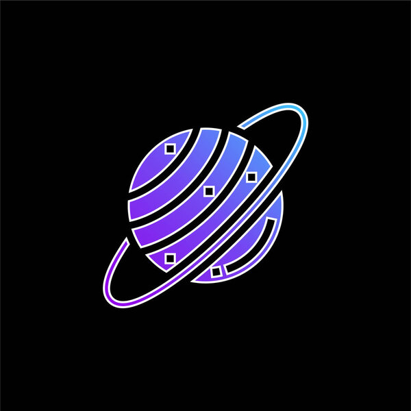 Astronomy blue gradient vector icon
