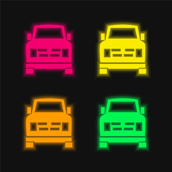 Цветовой светящийся неоновый вектор