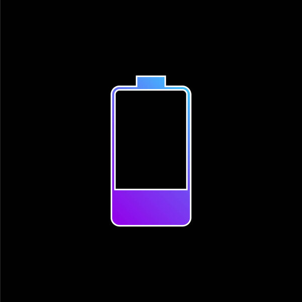 Battery blue gradient vector icon