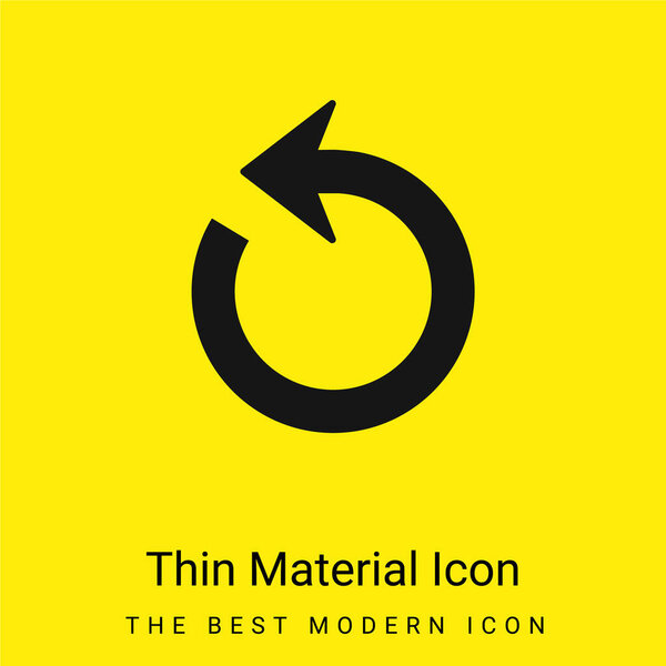 Arrow Circle minimal bright yellow material icon