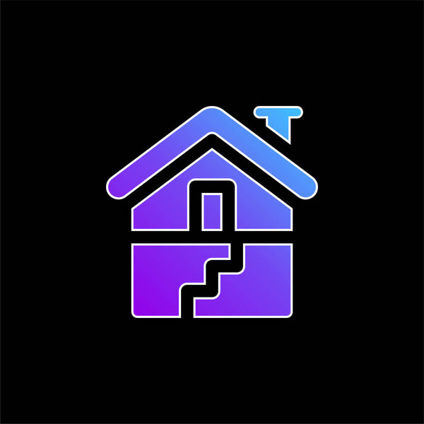 Символ подвального синего градиента