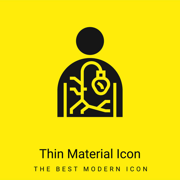 Agiography minimal bright yellow material icon