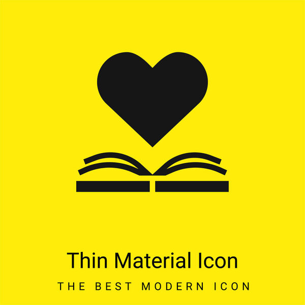 Book minimal bright yellow material icon