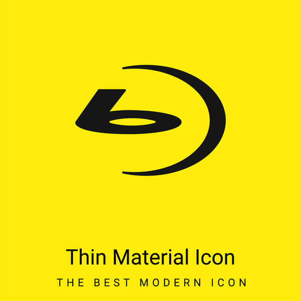 Bluray Big Logo minimal bright yellow material icon