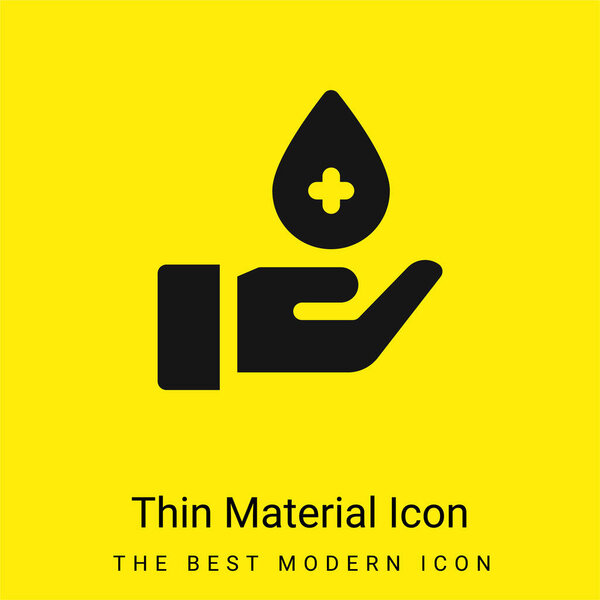 Blood Donation minimum ярко-желтого цвета