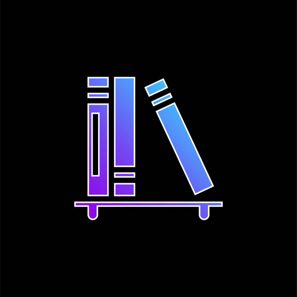 Books blue gradient vector icon