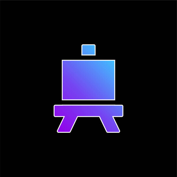 Art Board blue gradient vector icon