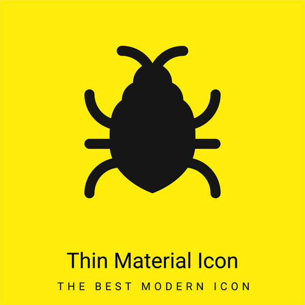 Big Bug minimal bright yellow material icon