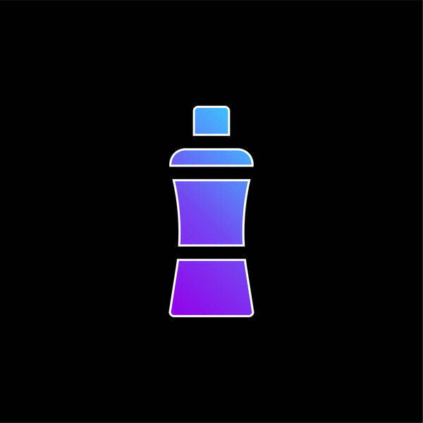 Флакон синего градиента воды