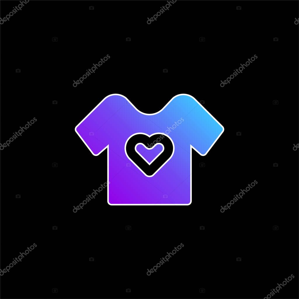 Baby Cloth blue gradient vector icon