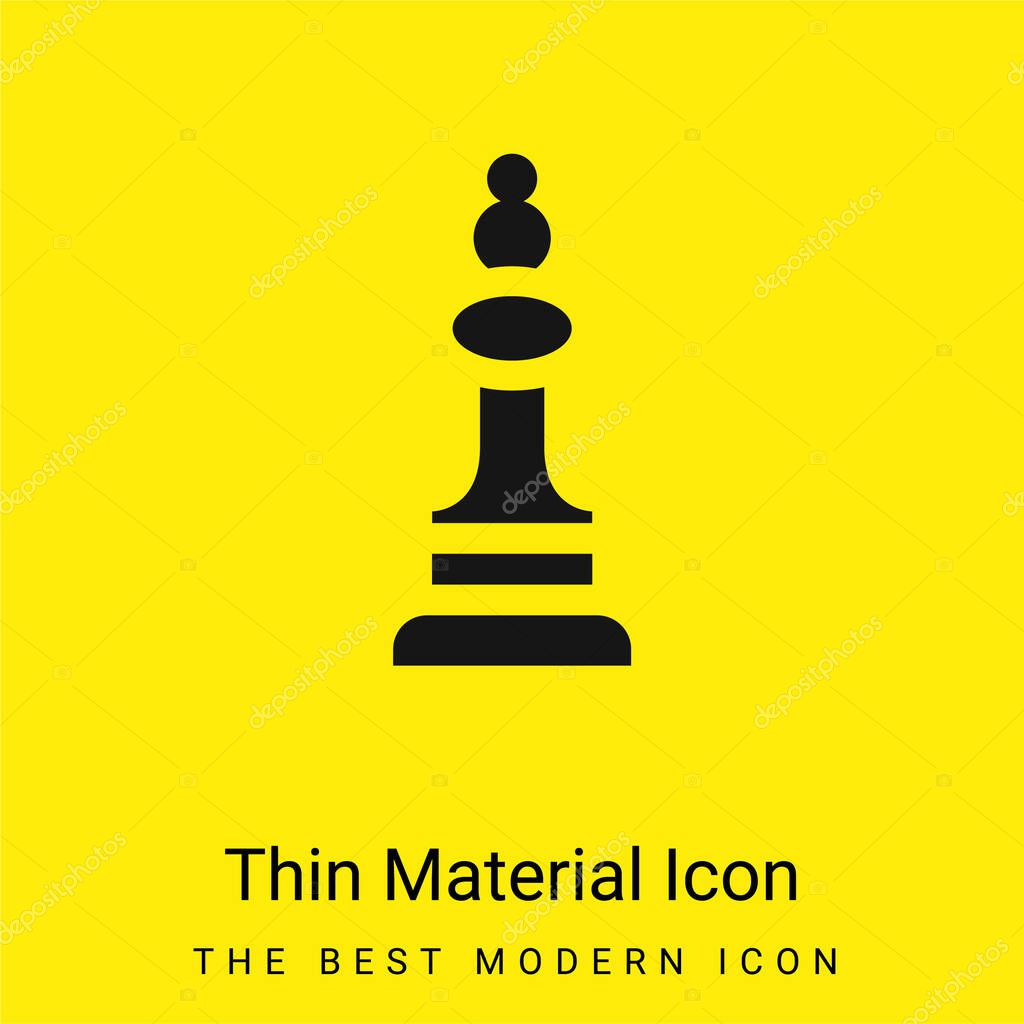 Bishop minimal bright yellow material icon
