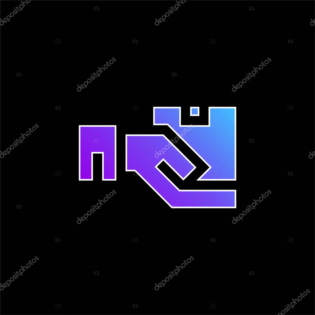 Box blue gradient vector icon