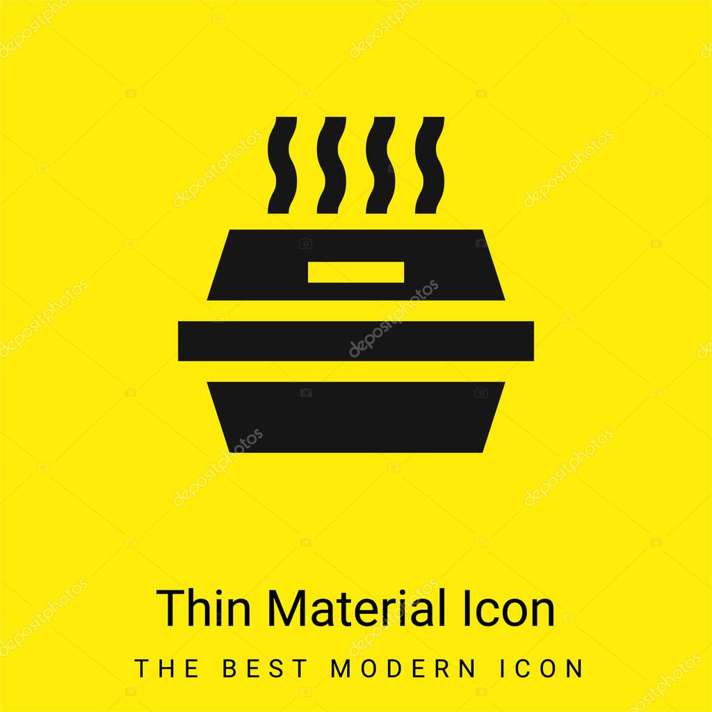 Box minimal bright yellow material icon
