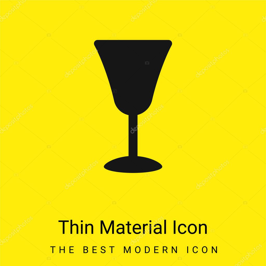Big Goblet minimal bright yellow material icon