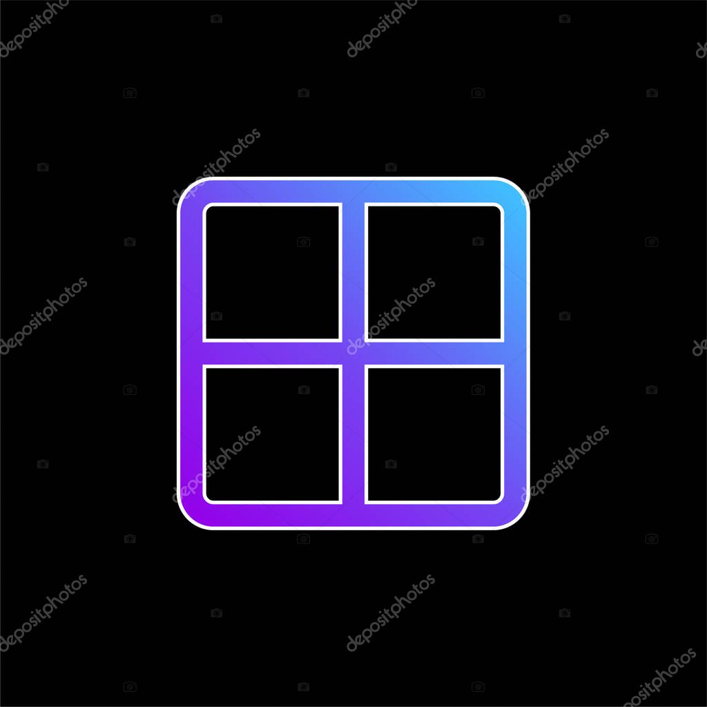 All blue gradient vector icon