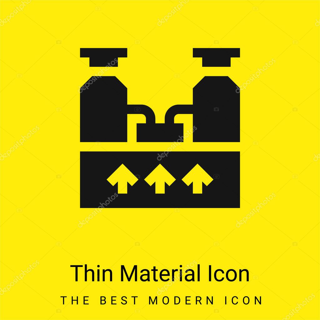 Boiler minimal bright yellow material icon