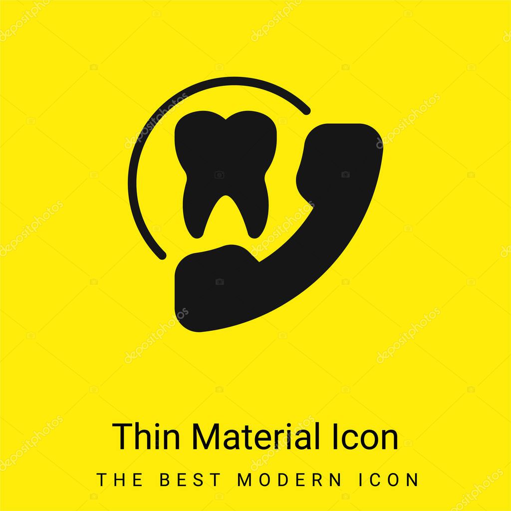 Appointment minimal bright yellow material icon