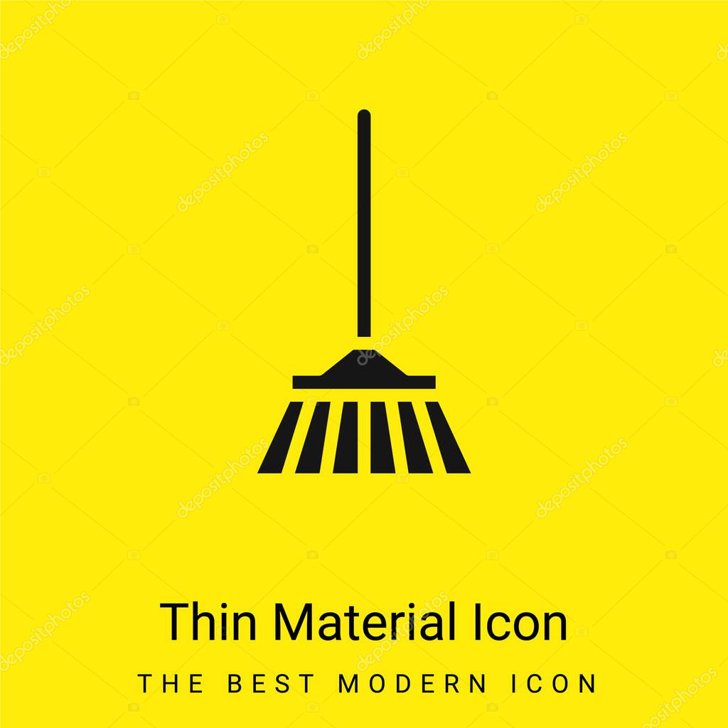 Bloom minimal bright yellow material icon