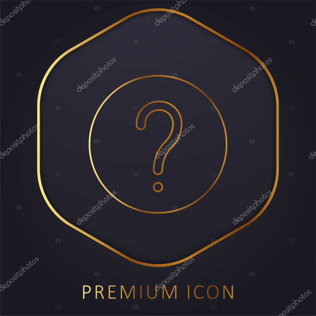 About golden line premium logo or icon