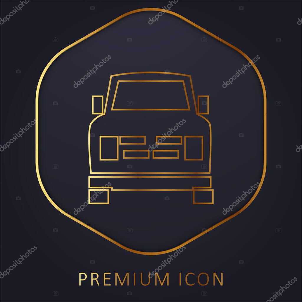 All Terrain golden line premium logo or icon