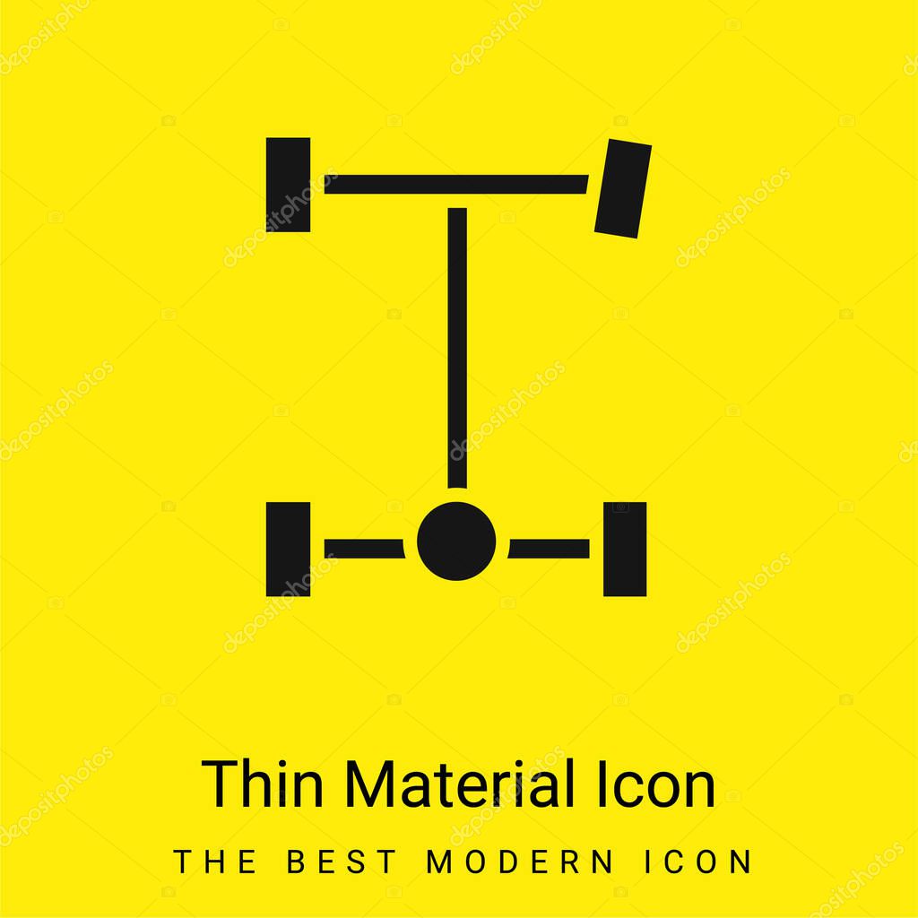 Axle minimal bright yellow material icon