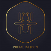 Ant golden line premium logo or icon