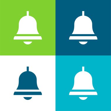 Bell Düz 4 renk simgesi seti
