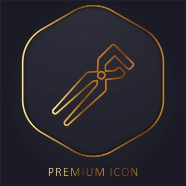 Büyük Clippers altın çizgi prim logosu veya simgesi