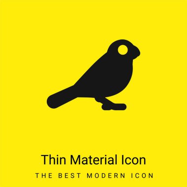 Kuş minimal parlak madde simgesi