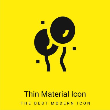 Balonlar çok az parlak sarı madde simgesi