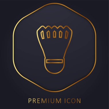 Badmintom Horoz Altın Çizgisi logosu veya simgesi