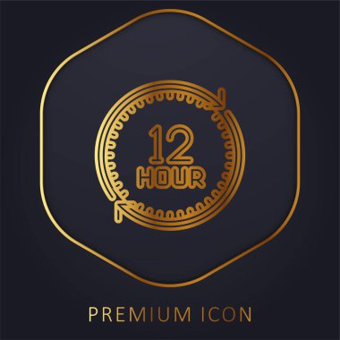 12 Saat Altın Hat prim logosu veya simgesi