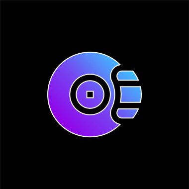 Fren mavisi gradyan vektör simgesi