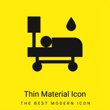 Kan nakli çok az parlak sarı madde simgesi