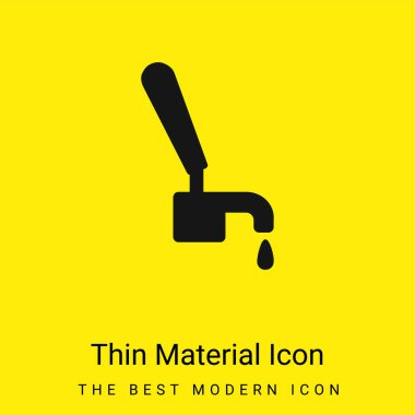 Bira musluğu en az parlak sarı madde simgesi
