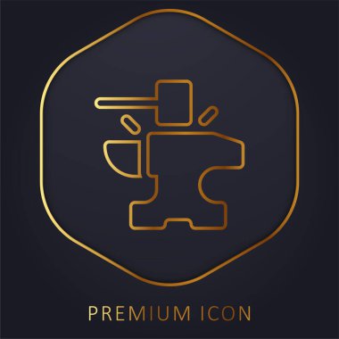 Örs altın çizgisi prim logosu veya simgesi