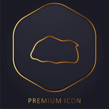 Bhutan golden line premium logo or icon clipart