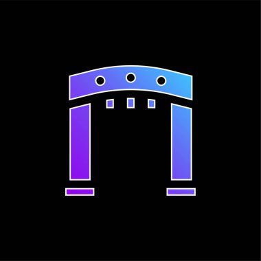 Ark mavi gradyan vektör simgesi