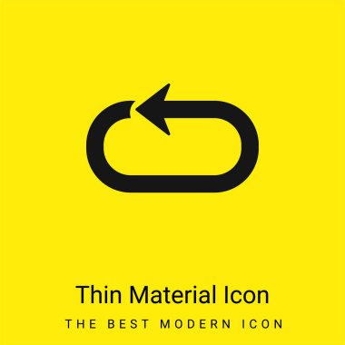 Ok Döngüsü Asgari Parlak sarı malzeme simgesi