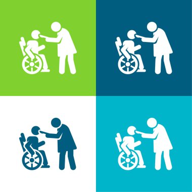 Yardımcı Düz Renk en az simge kümesi