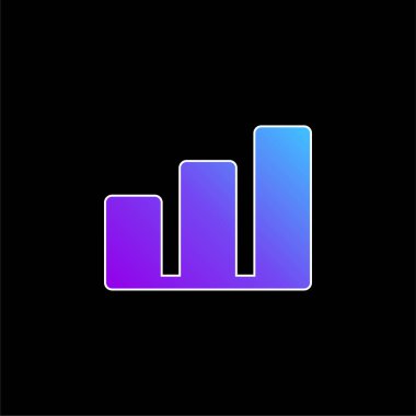 Çubuk Mavi Gradyan vektör simgesi