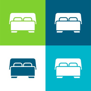 Yatak Düz 4 renk en küçük simge kümesi