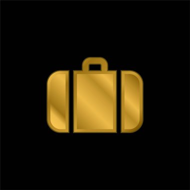 Yük altın kaplama metalik simge veya logo vektörü