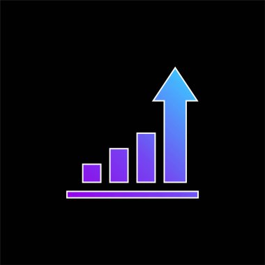 Analitik mavi gradyan vektör simgesi