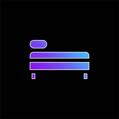 Yatak mavisi gradyan vektör simgesi